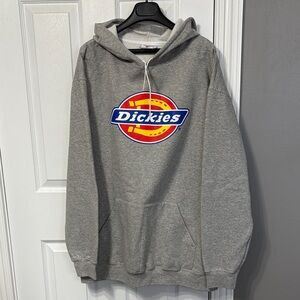 Dickies Heather Gray Hoodie with Iconic Logo